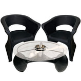 2 Cadeiras e Mesa Decoração Jardim Varanda Kit Copacabana