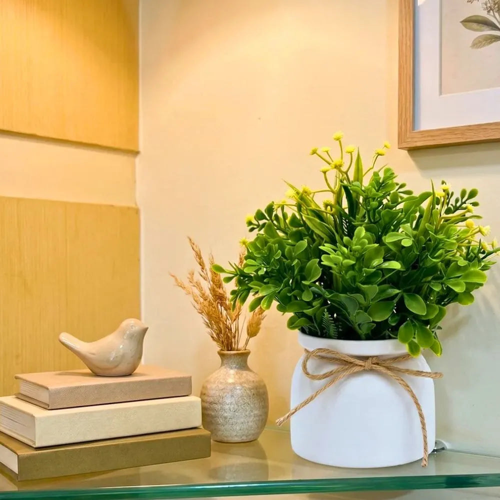 Vaso Decorativo com Flor Artificial