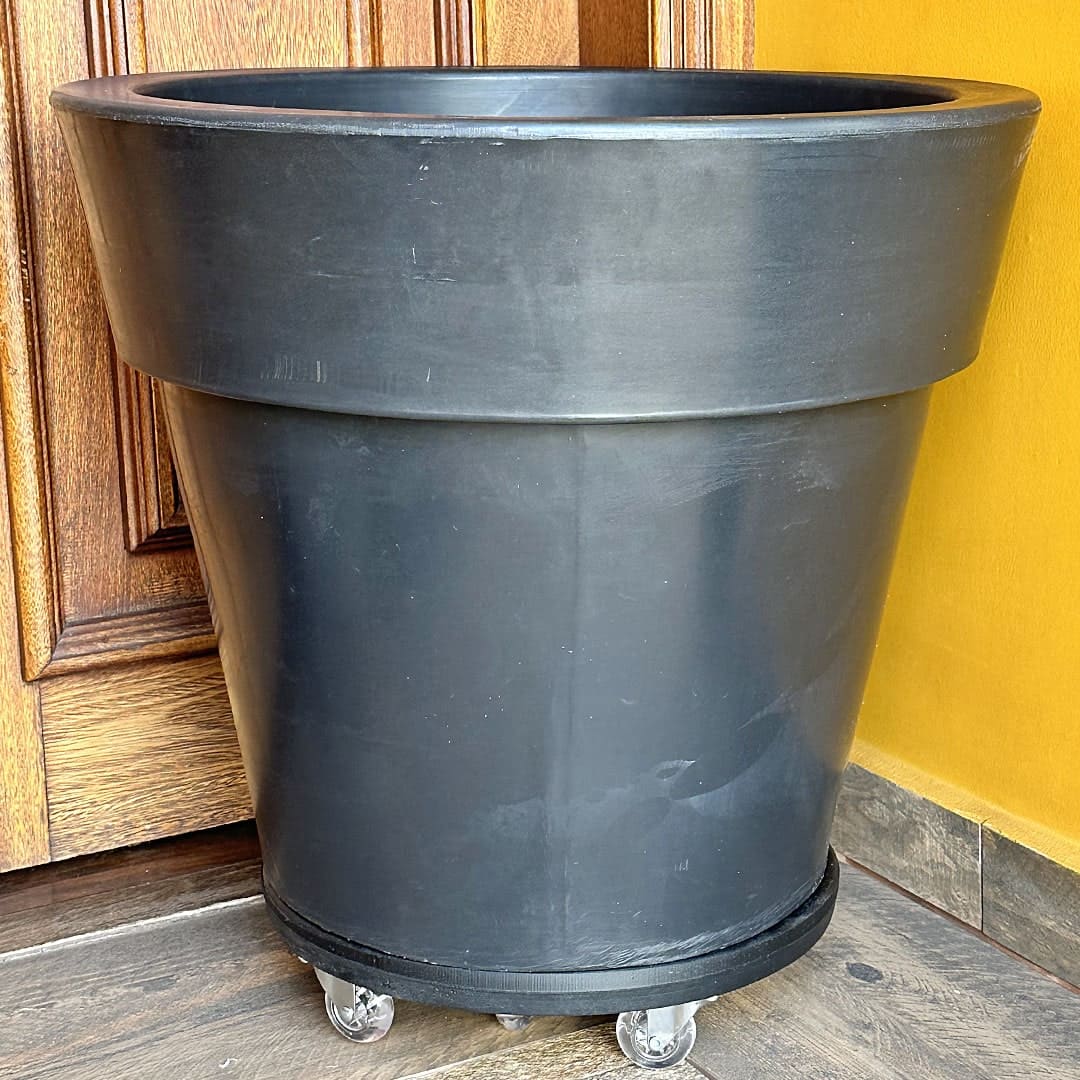 Suporte com Rodas de Silicone para Vasos Redondos