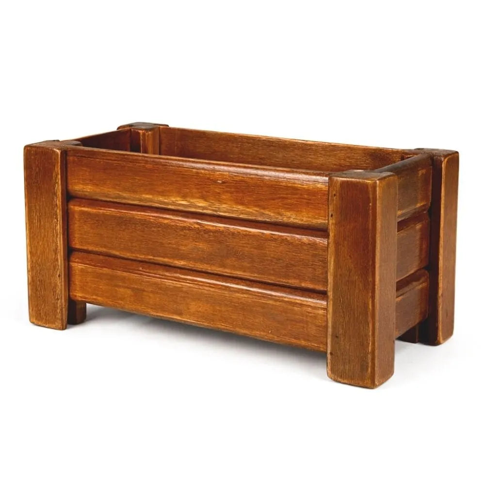 Jardineira de Madeira Ripada - Tamanhos Pequenos