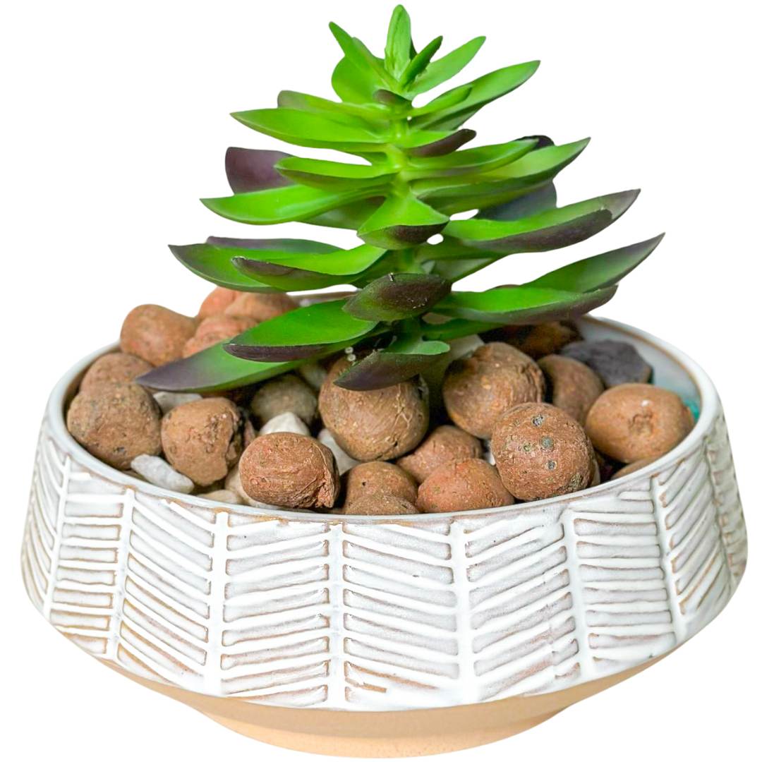 Vaso Cachepot Bacia de Cerâmica