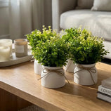 Kit 4 Vasos Decorativos com Flor Artificial