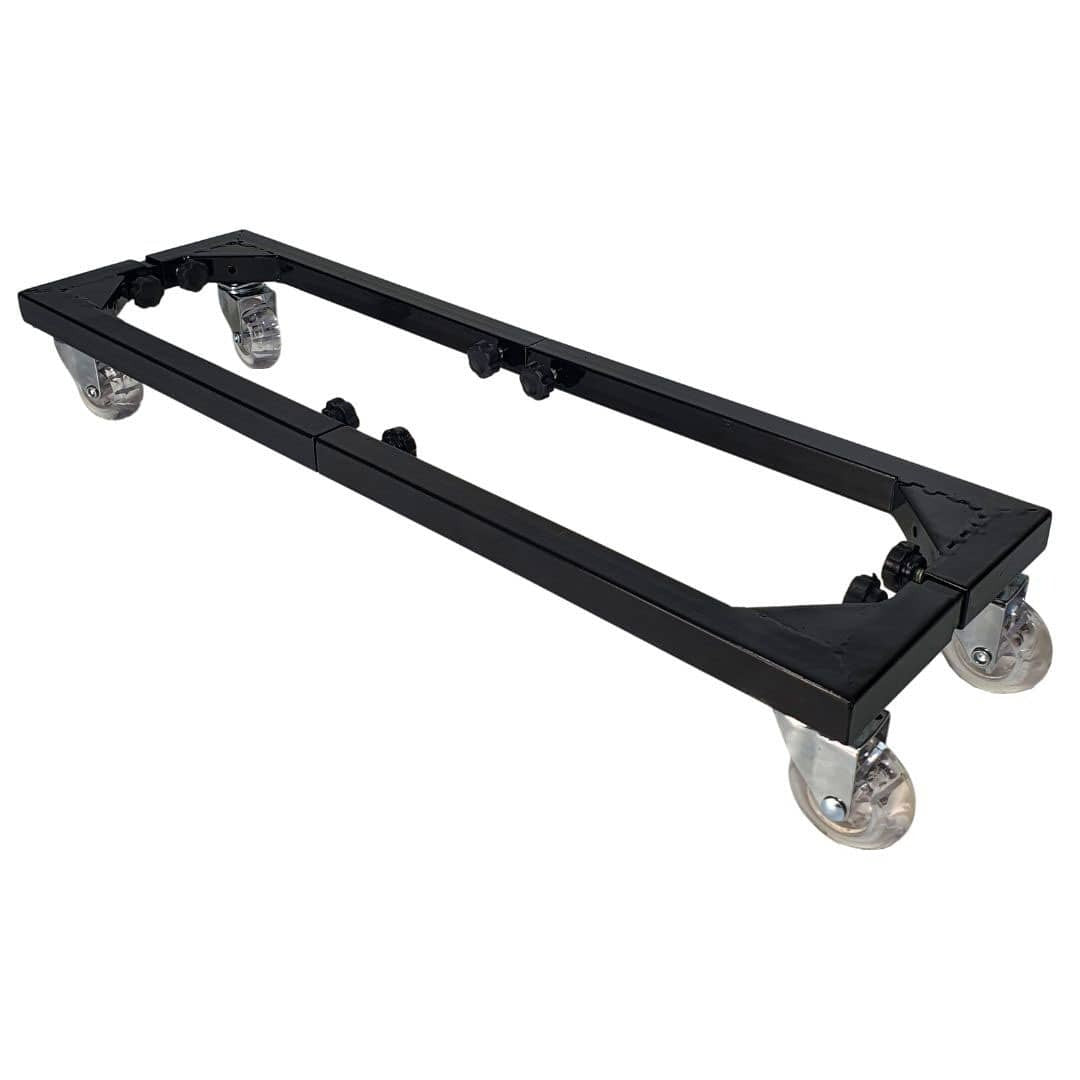 Suporte Ajustável com Rodas de Silicone para Jardineiras