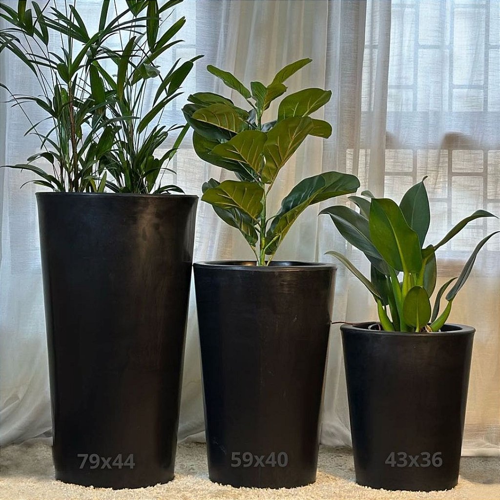 Vaso Brilhante Damasco em Polietileno