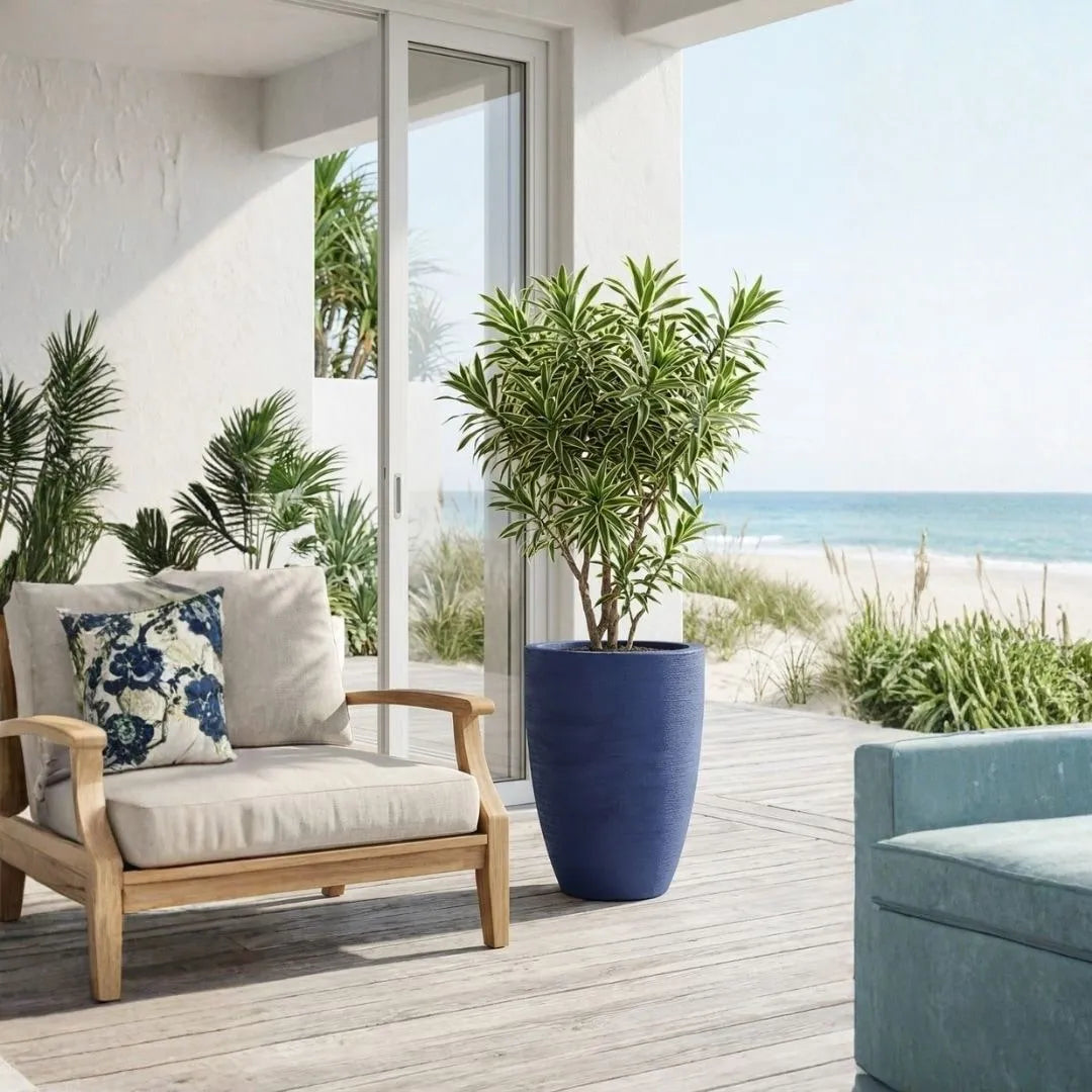 Vaso Pequim em Polietileno Texturizado 52x39cm