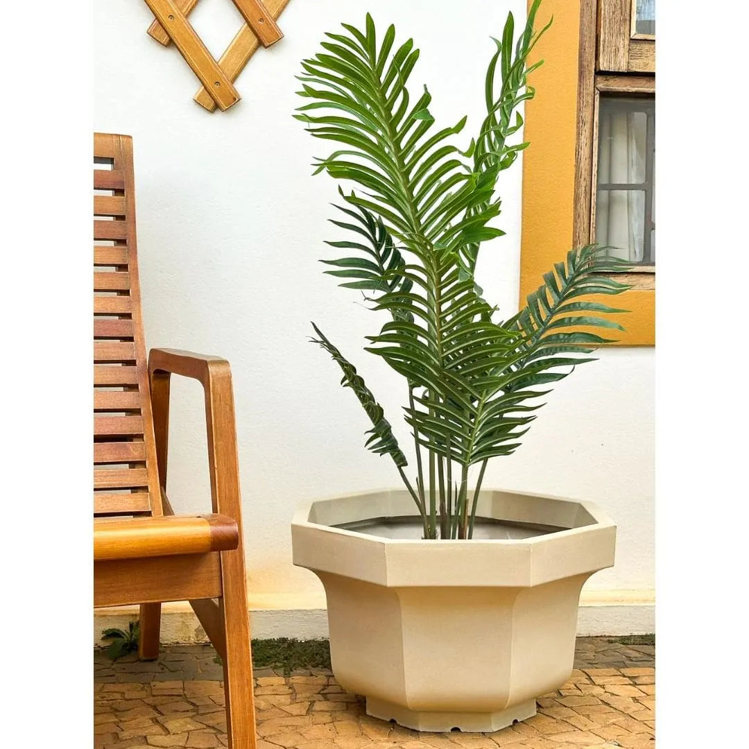 Vaso Oitavado Siena em Polietileno 48cm