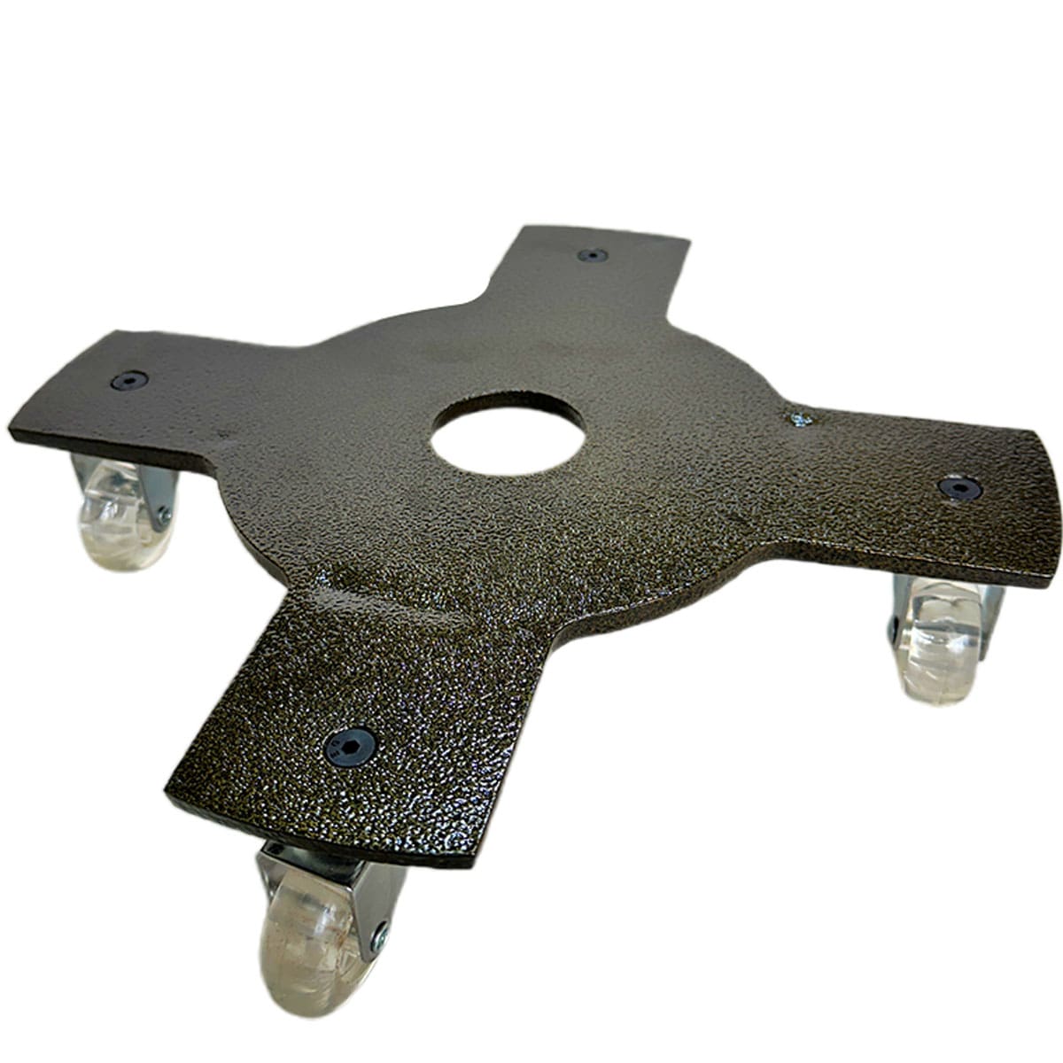 Suporte Cruzeta de Alumínio com Rodas de Silicone