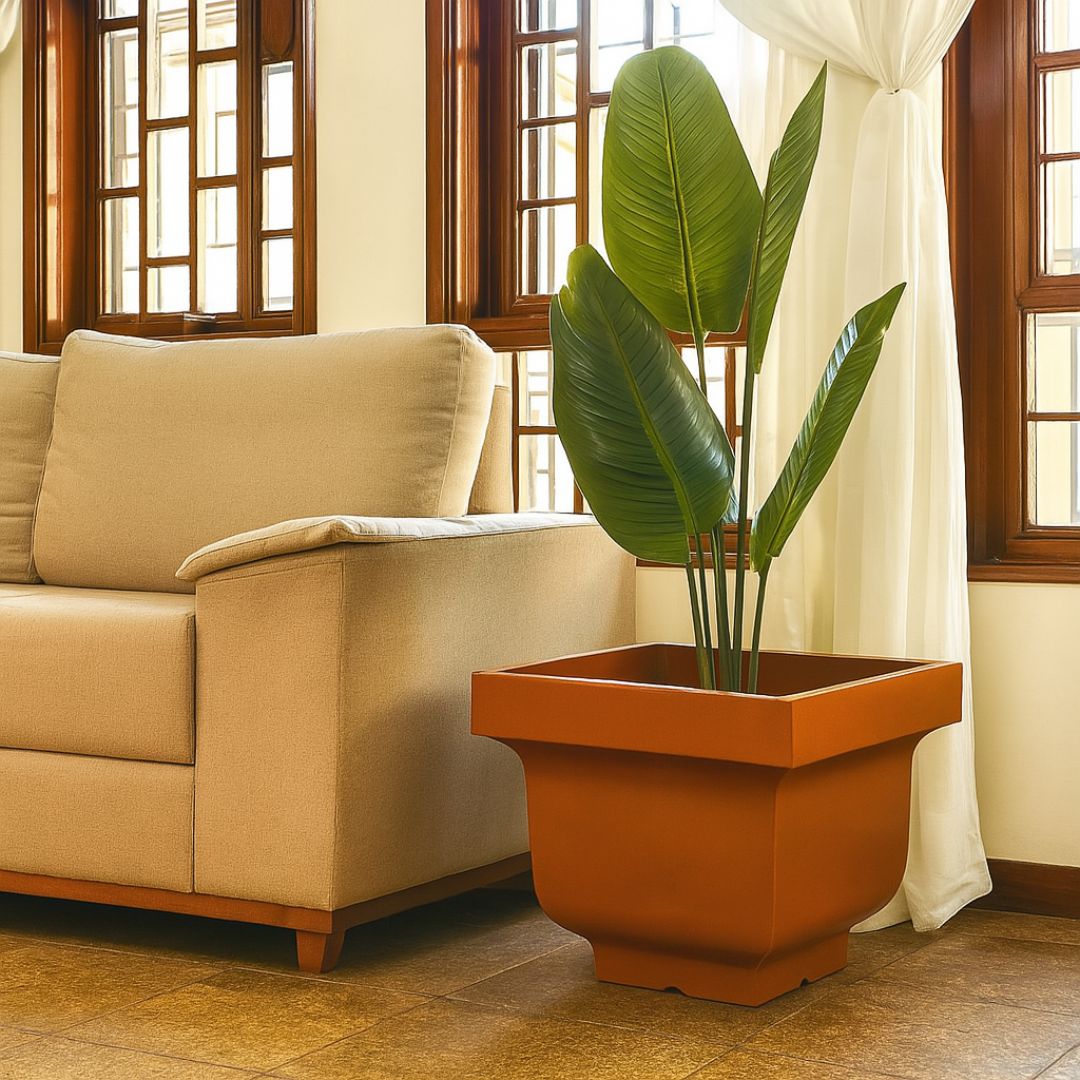 Vaso Siena em Polietileno com Bordas Curvadas