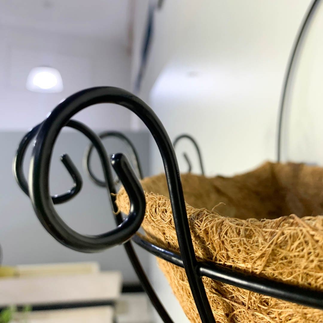 Vaso de Parede em Fibra de Coco - Meio Vaso