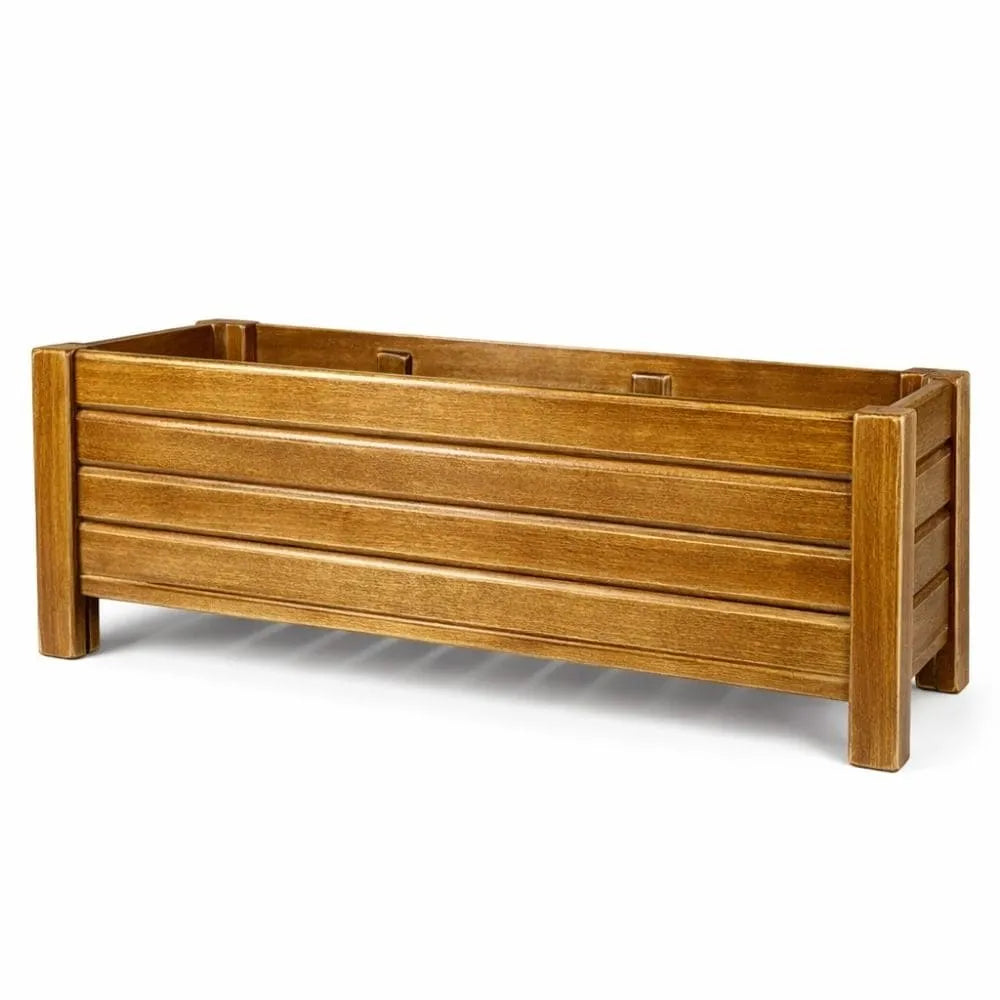 Jardineira de Madeira Ripada - Tamanhos Grandes