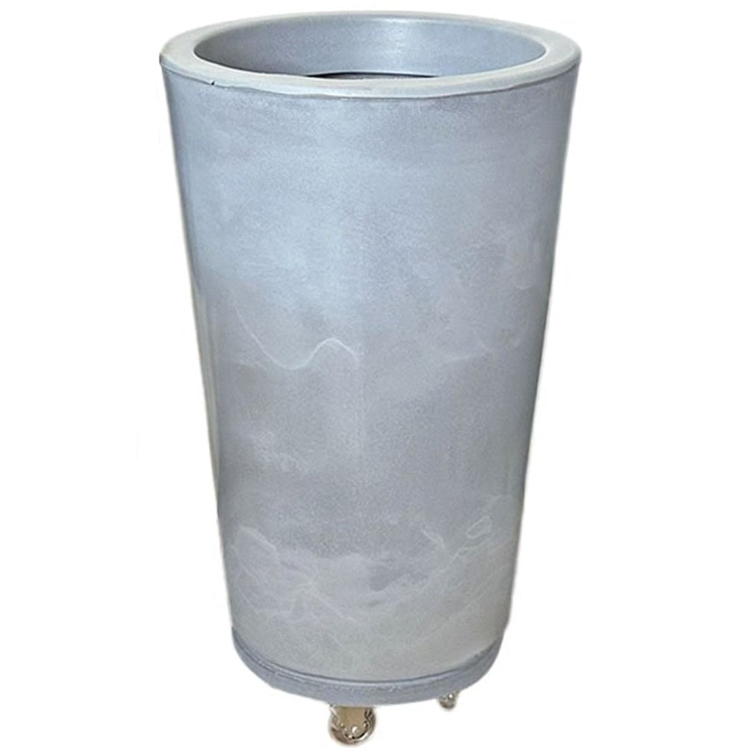 Vaso de Planta e Suporte com Roda Para Decoração Kit 2 Peças