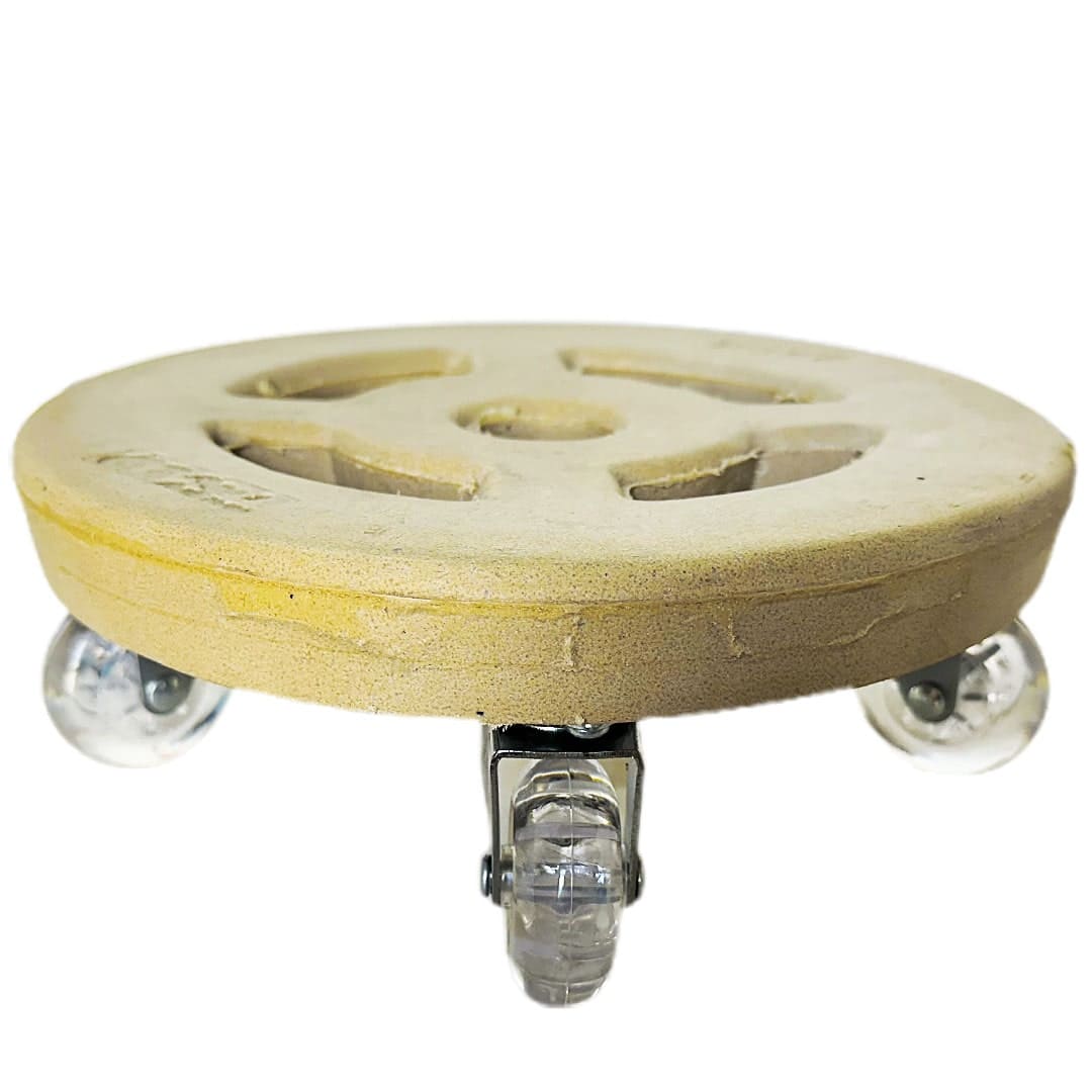 Suporte com Rodas de Silicone para Vasos Redondos