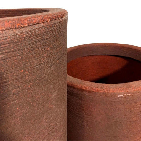 Kit 2 Vasos Damasco Texturizados