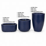 Kit 3 Vasos em Polietileno Doha e Pequim