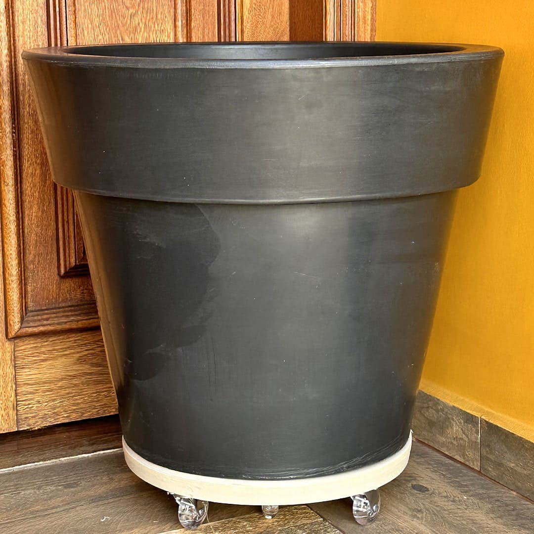 Suporte com Rodas de Silicone para Vasos Redondos