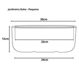 Jardineira Doha em Polietileno 30x17cm