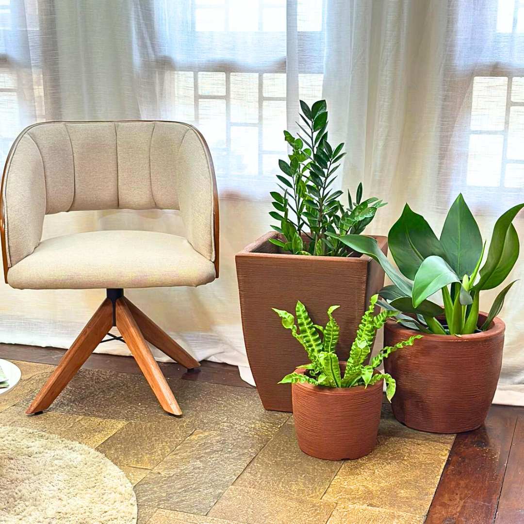 Kit 3 Vasos Texturizados Pequenos