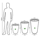 Vaso Texturizado Damasco em Polietileno