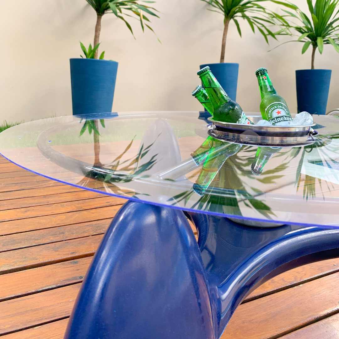 2 Cadeiras e Mesa Decoração Jardim Varanda Kit Copacabana