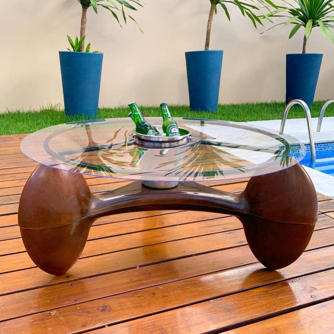 2 Cadeiras e Mesa Decoração Jardim Varanda Kit Copacabana