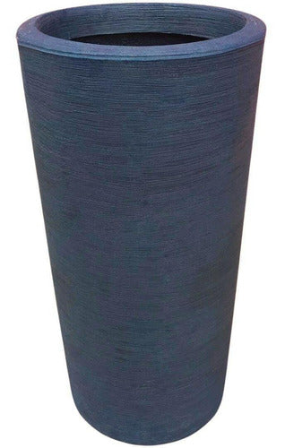 Kit Vaso Damasco Texturizado + Suporte com rodinhas