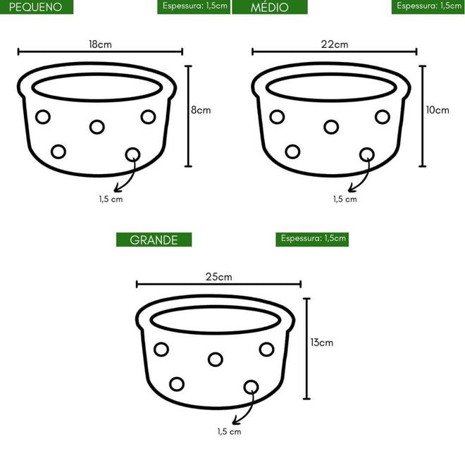 Vaso de Cerâmica com Furos para Orquídeas
