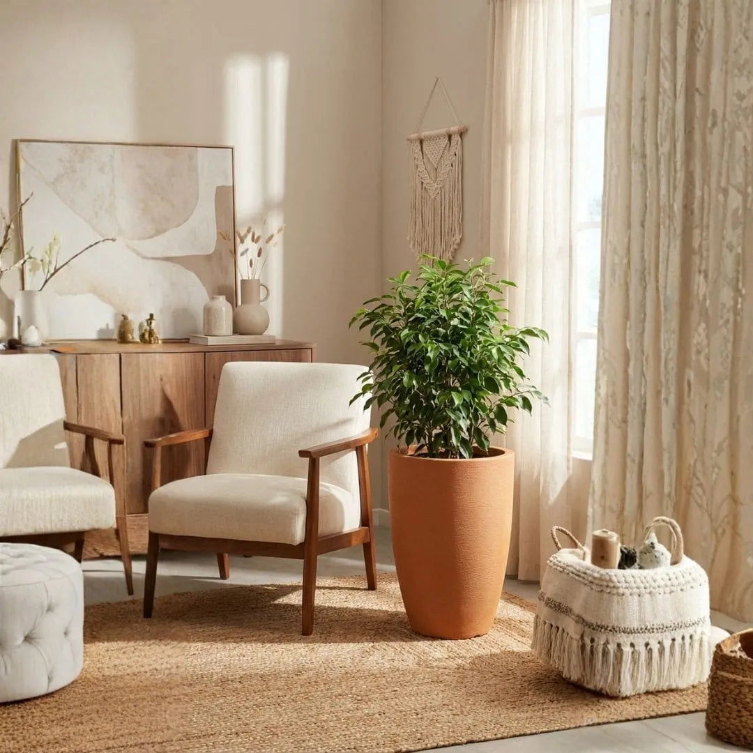 Vaso Pequim em Polietileno Texturizado 52x39cm