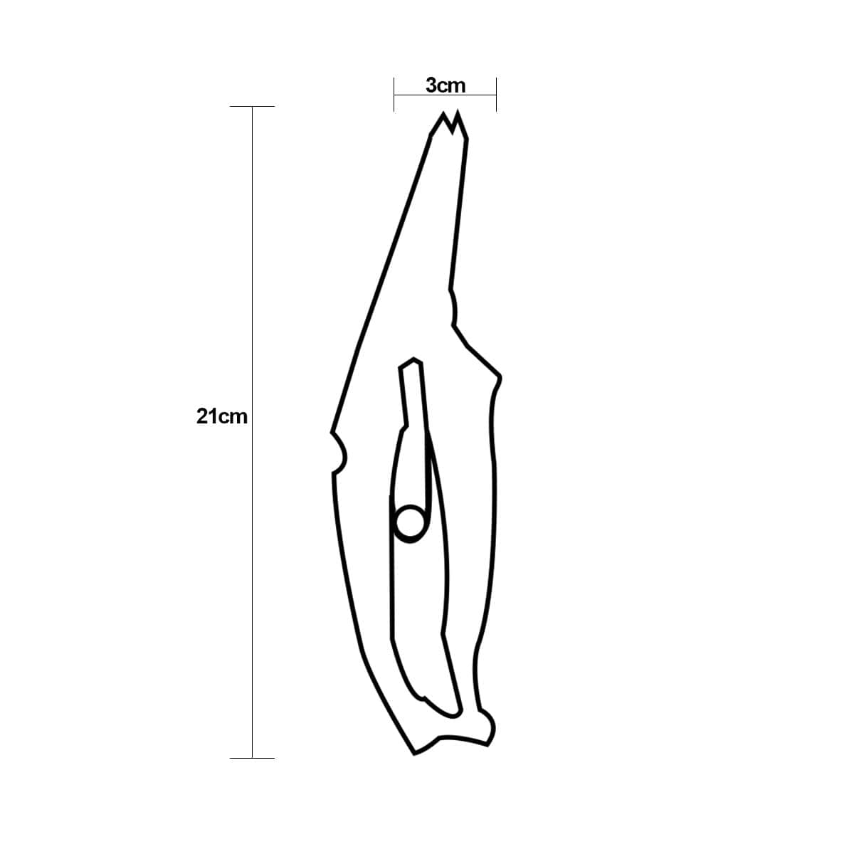 Tesoura de Poda Bico com Trava de Segurança