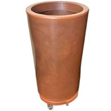 Vaso de Planta e Suporte com Roda Para Decoração Kit 2 Peças