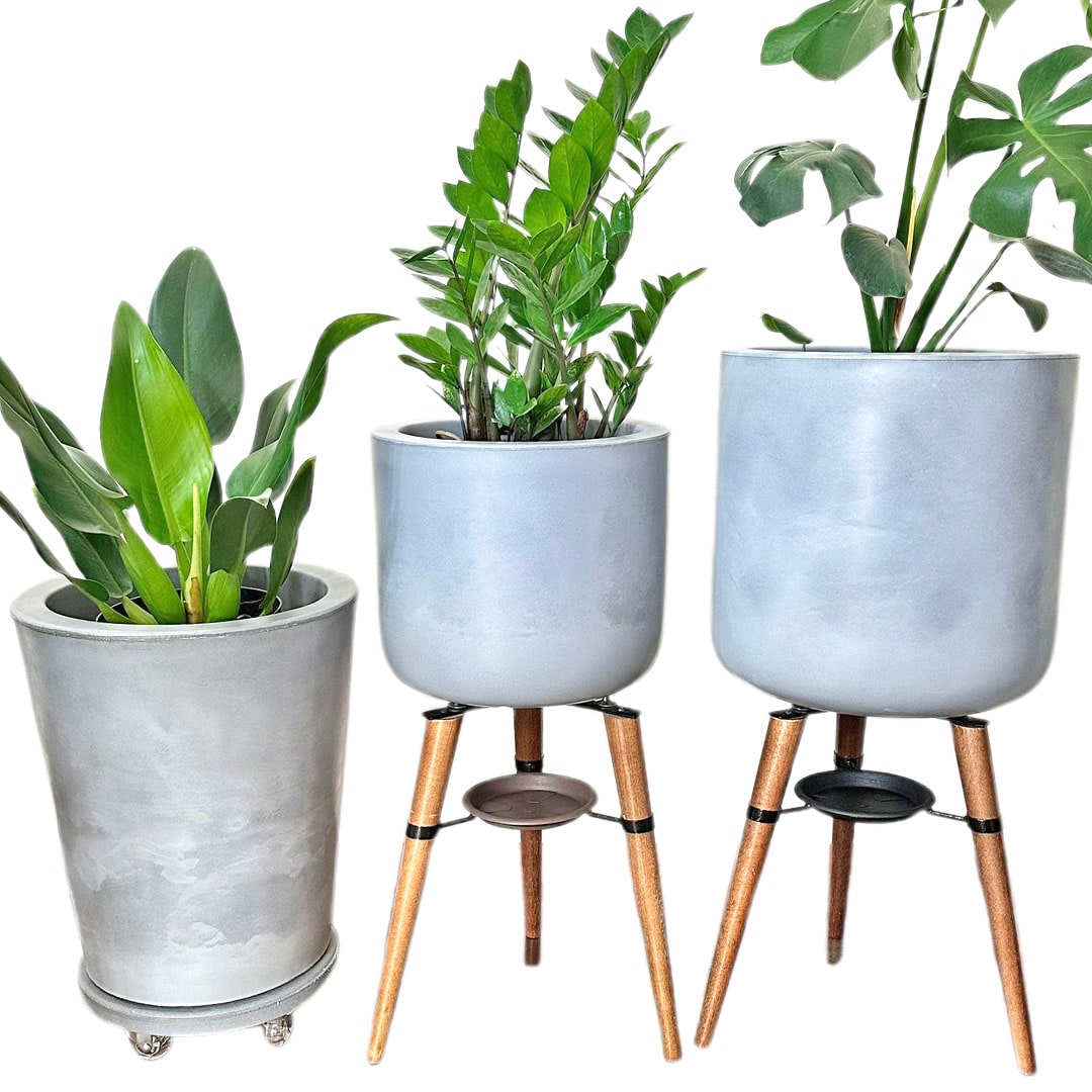 Kit Com 3 Vasos de Luxo Para Planta Decoração Apartamento