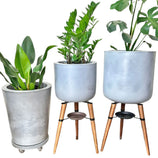 Kit Com 3 Vasos de Luxo Para Planta Decoração Apartamento