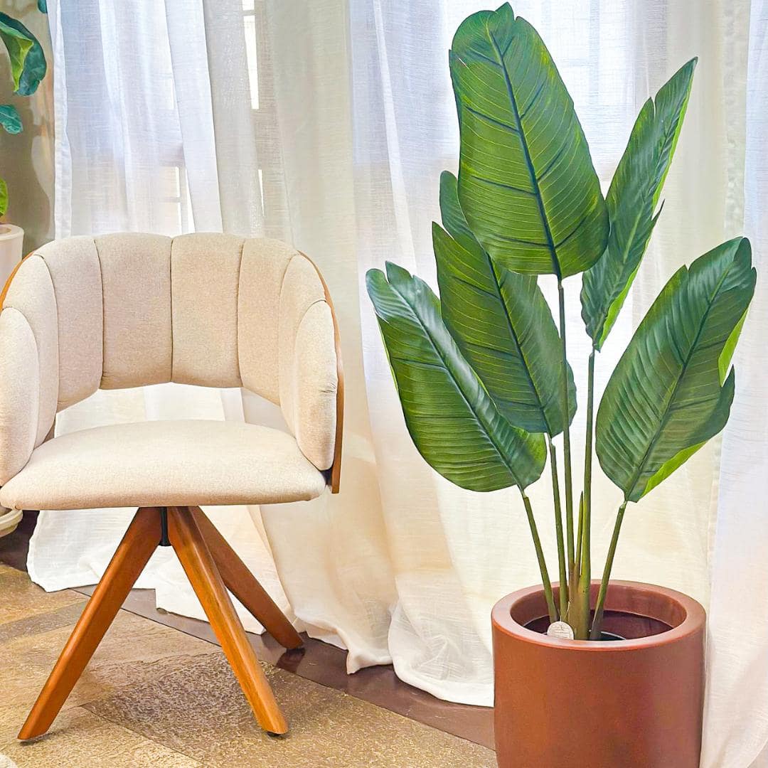 Planta Artificial Bananeira de Jardim Árvore Realista 1,15m