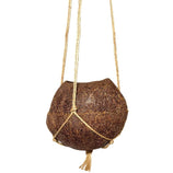 Vaso Fibra De Coco Natural Kokedama Suspenso 10x11cm