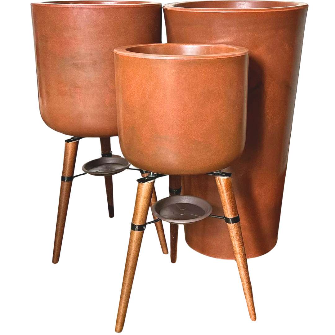 3 Vasos de Luxo Para Planta Decoração Externa Sacada Varanda