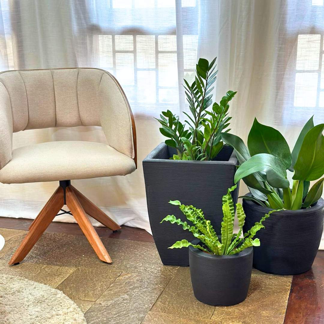 Kit 3 Vasos Texturizados Pequenos