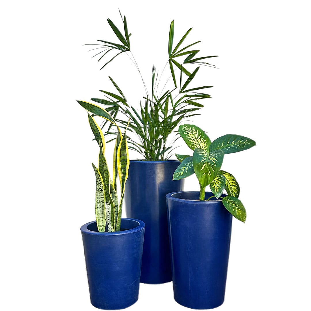 Kit 3 Vasos Damasco Brilhantes