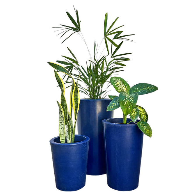 Kit 3 Vasos Damasco Brilhantes