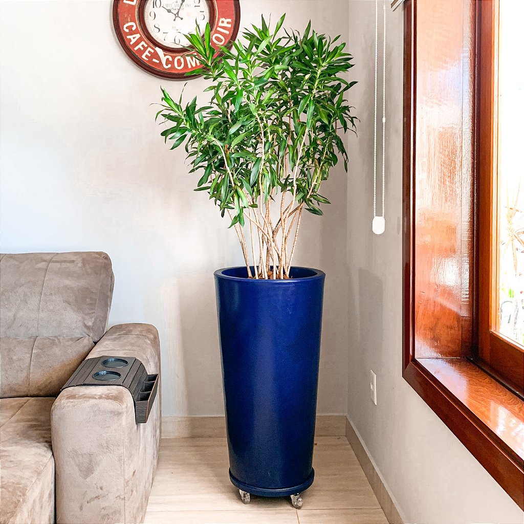 Vaso Brilhante Damasco em Polietileno