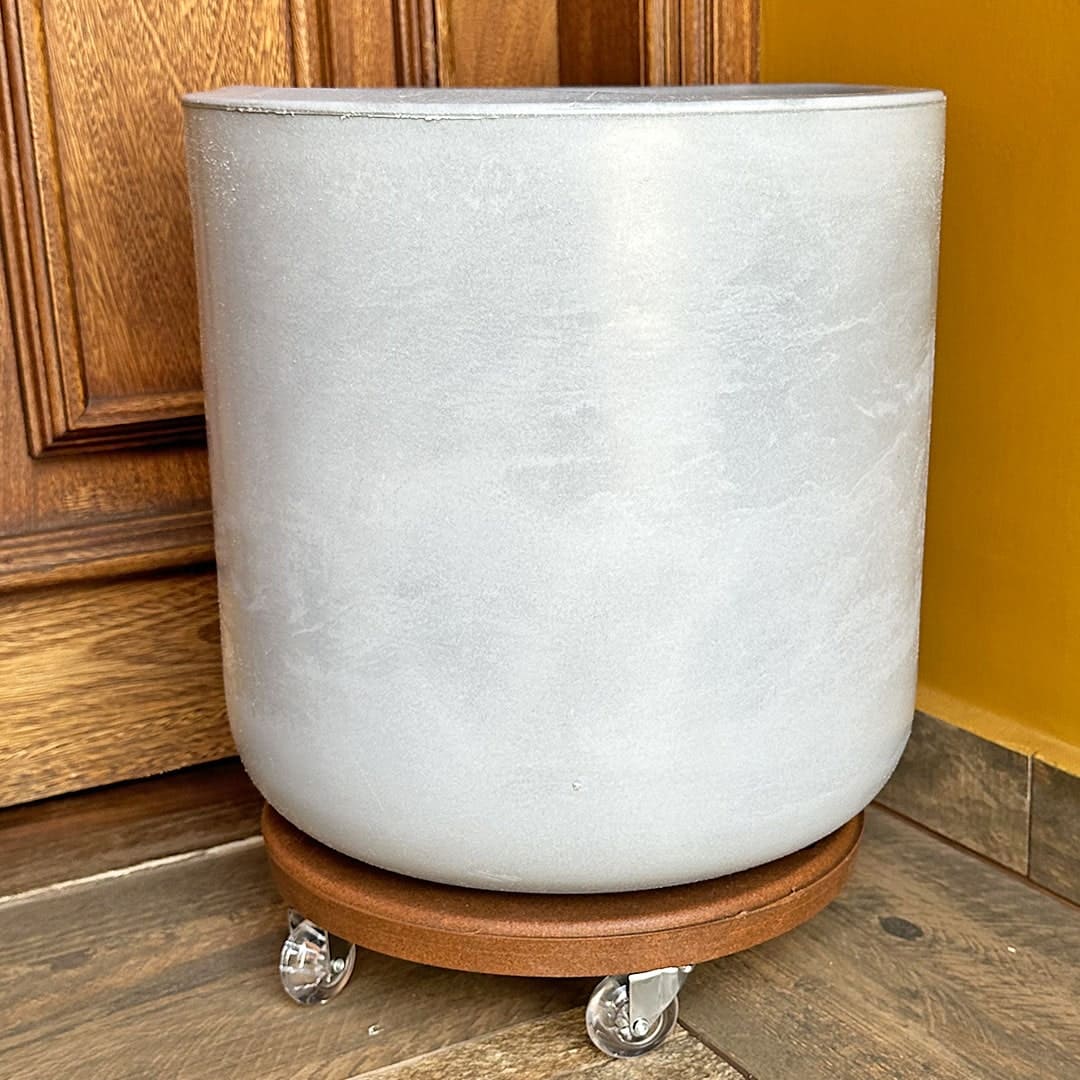 Suporte com Rodas de Silicone para Vasos Redondos