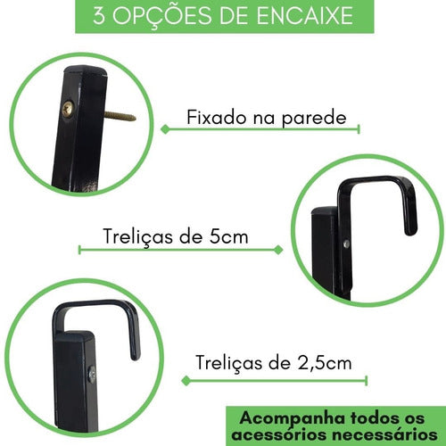 Suporte de Ferro para Jardim Vertical