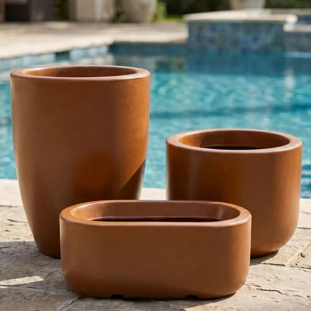 Kit 3 Vasos em Polietileno Doha e Pequim