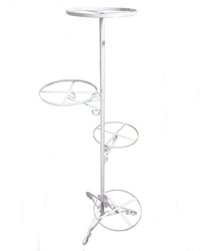 Suporte de Chão em Ferro para 4 Vasos 60x140cm