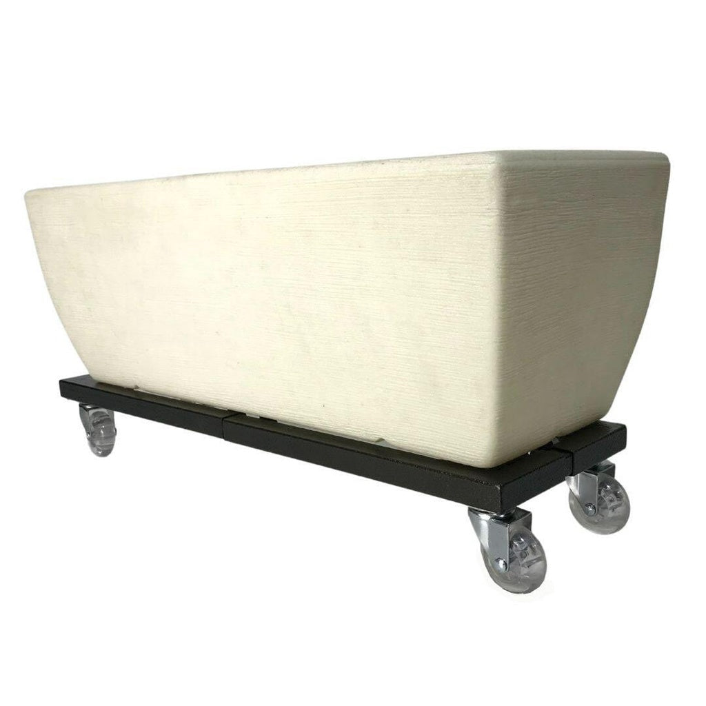 Suporte Ajustável com Rodas de Silicone para Jardineiras