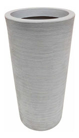 Kit Vaso Damasco Texturizado + Suporte com rodinhas