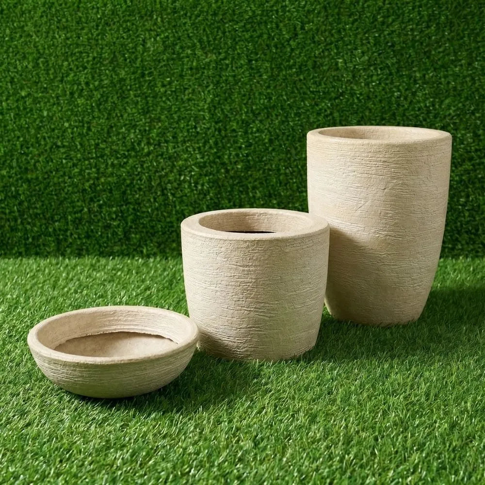 Kit 3 Vasos Texturizados Pequenos