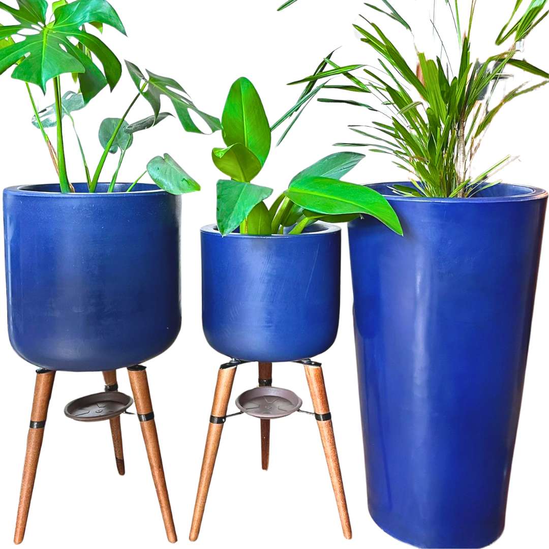 3 Vasos de Luxo Para Planta Decoração Externa Sacada Varanda