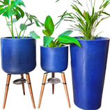 3 Vasos de Luxo Para Planta Decoração Externa Sacada Varanda