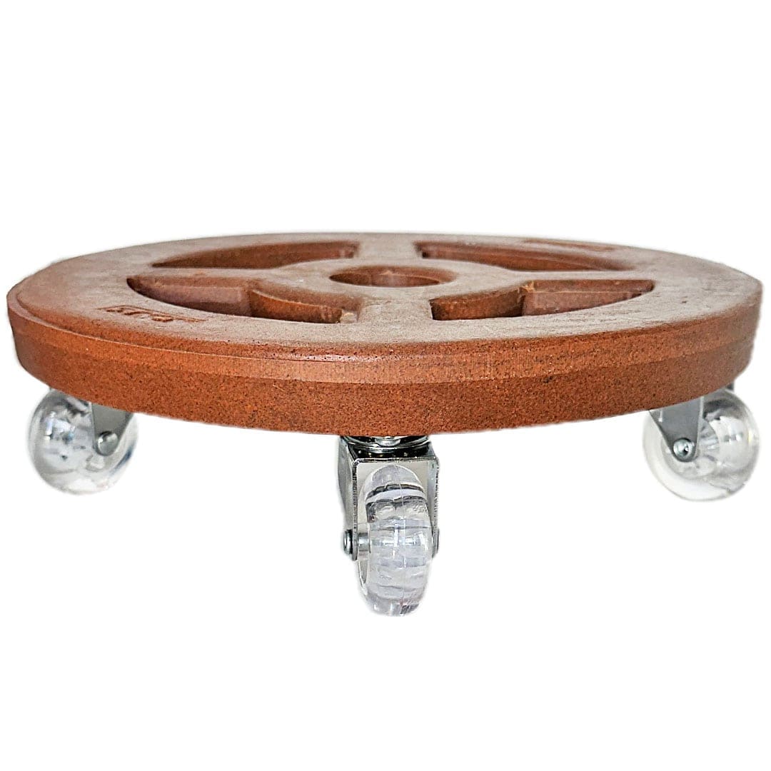 Suporte com Rodas de Silicone para Vasos Redondos