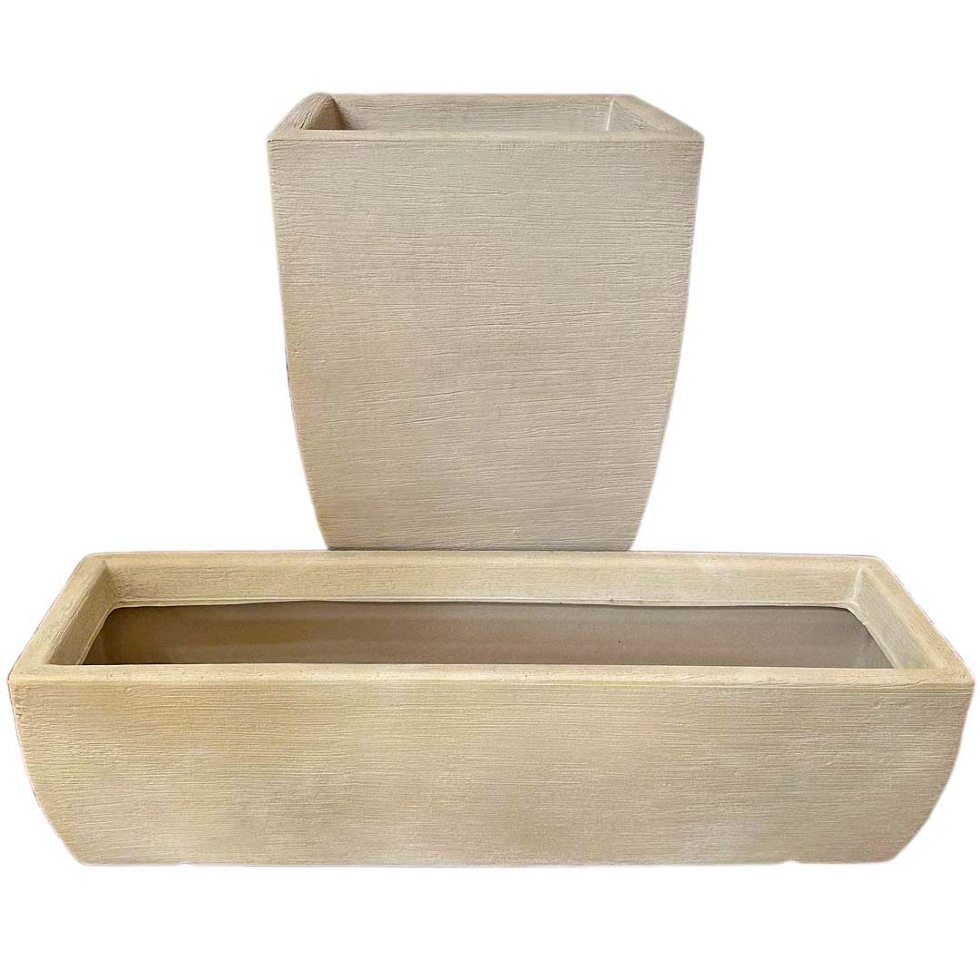 Kit Vaso + Suporte + Jardineira para Decoração Externa