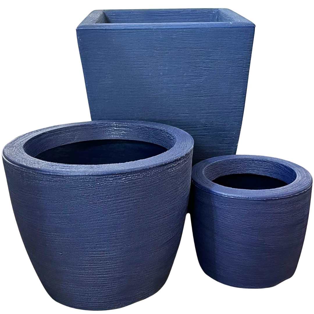 Kit 3 Vasos Texturizados Pequenos